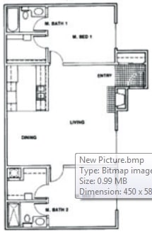 2BR/2BA - Two Bedroom