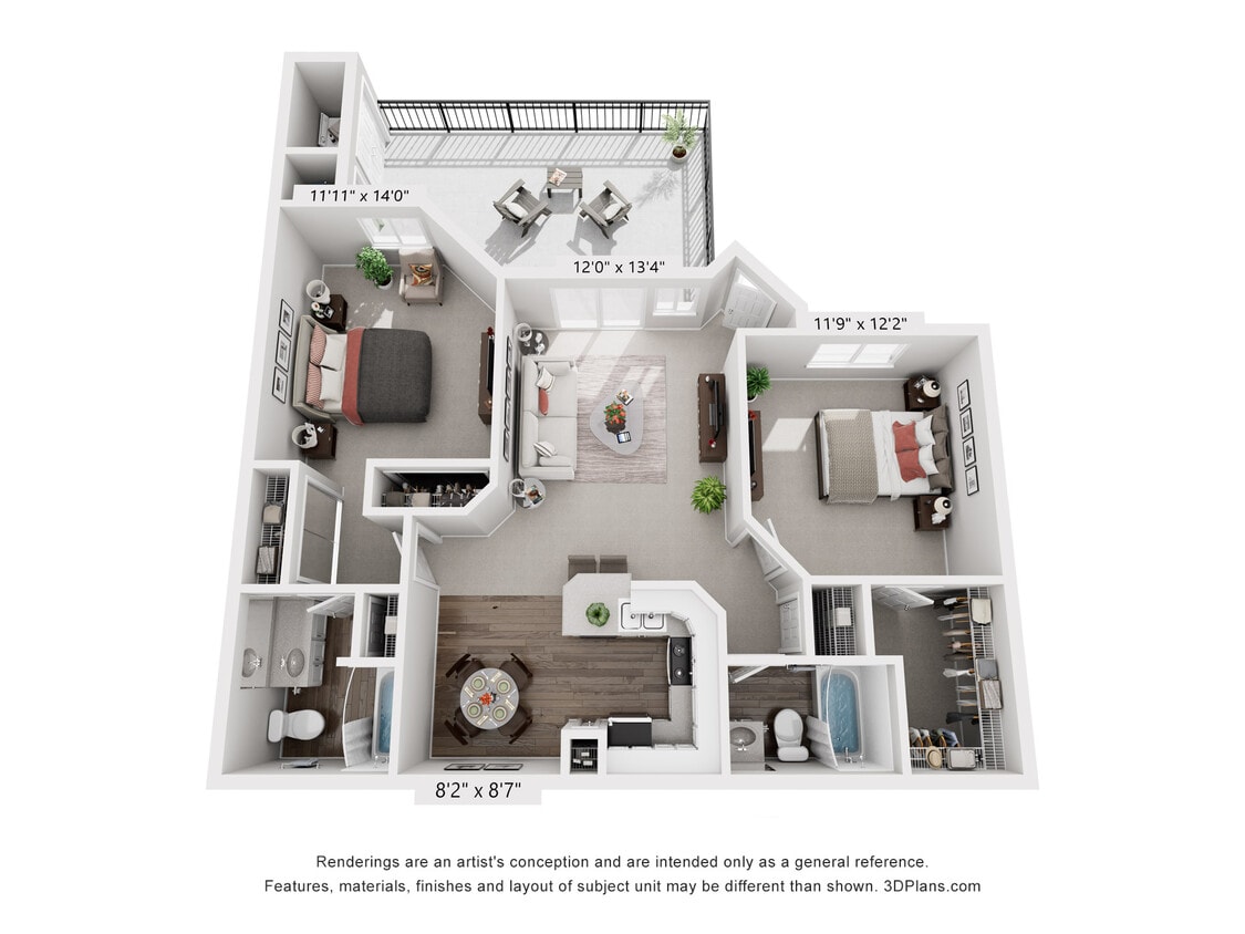 Floor Plan - 2X2
