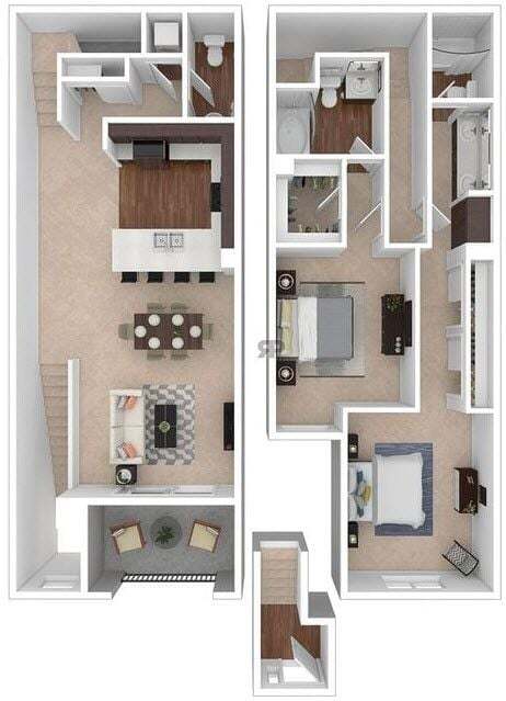Floor Plan - Two Bedroom - 4