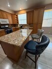 kitchen island with barstools - 1860 E 12th St