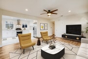 LIVING RM STAGED - 2439 S Burnside Ave House