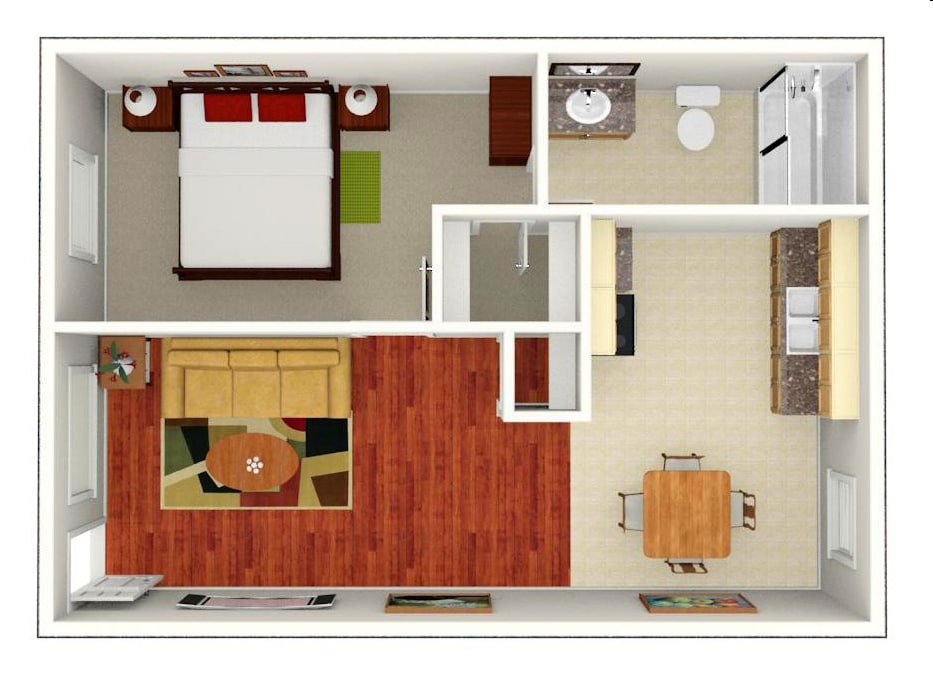 1BR/1BA - 11A