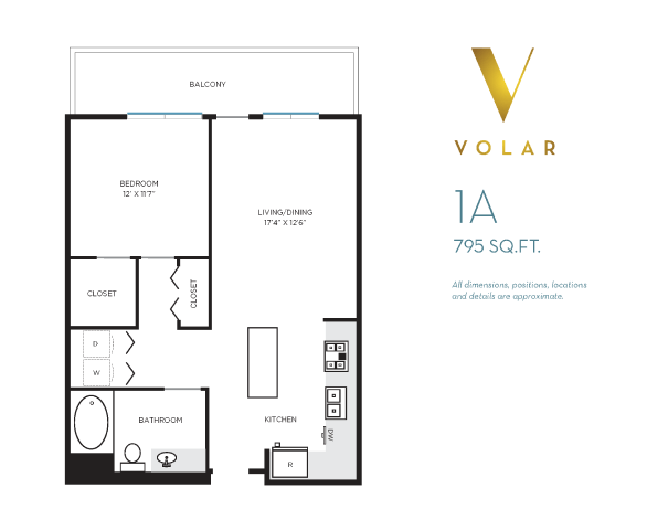 Floor Plan - Volar 1 - Floor Plan 1A