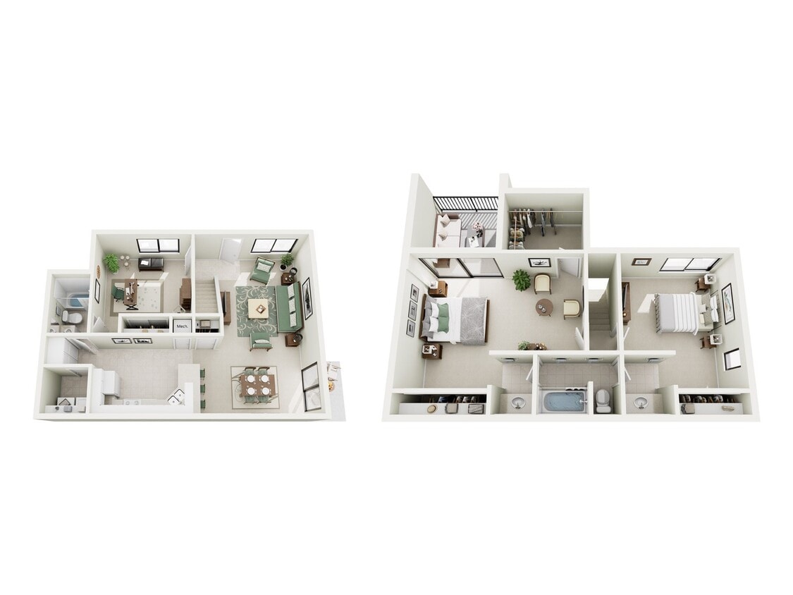 Floor Plan - 3 BED 2 BATH