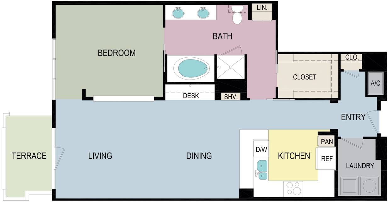 Floor Plan - 1E