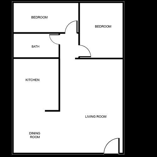 Floor Plan - 2/1 Up