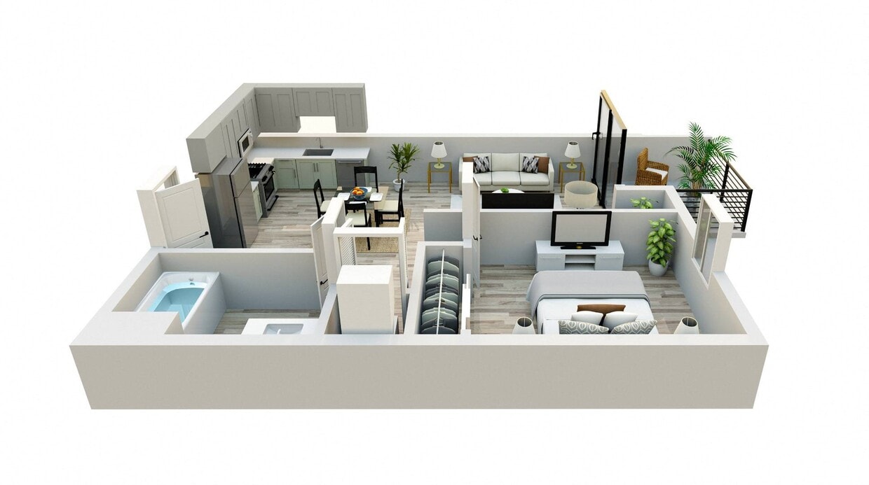 Floor Plan - 1 Bedroom A
