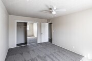 2BR, 1BA - 806SF - Primary Bedroom - Glen Forest Apartments