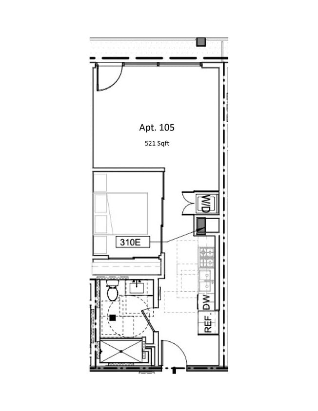 Floor Plan - Urban 1 Bedroom