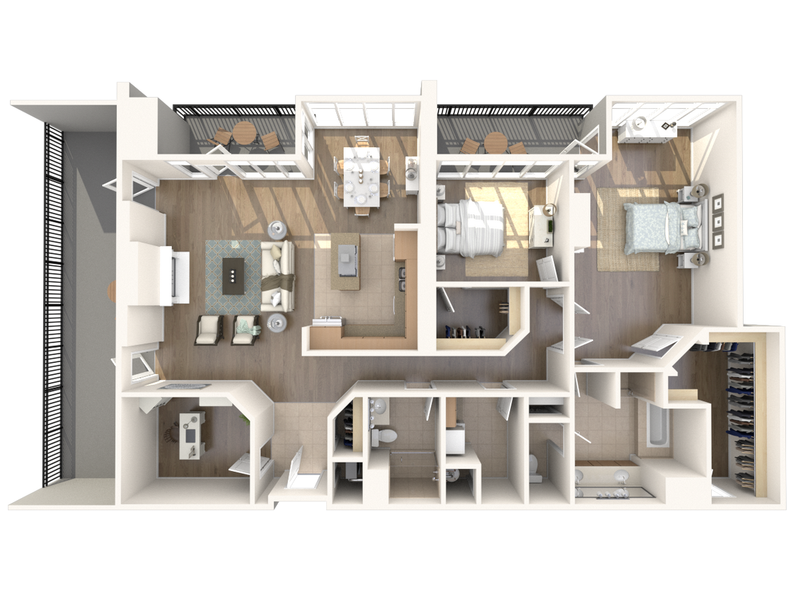 Floor Plan - Beverly Hills - Penthouse