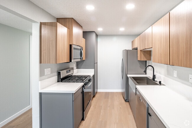 2BR, 1BA - 1012SF - Kitchen - Pacific Palms Apartment Homes