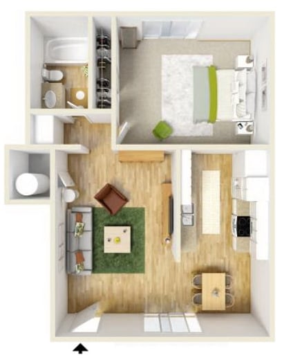 Palm Creek - 1/1 Upstairs (Palm Creek)