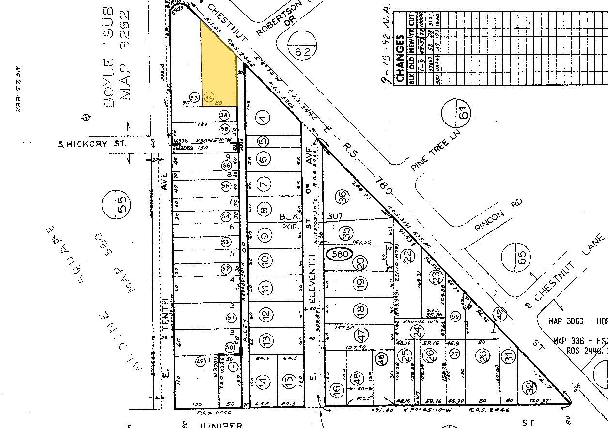 Plat Map - Chestnut Villas