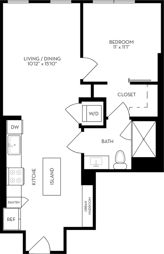 Floor Plan - 1B2