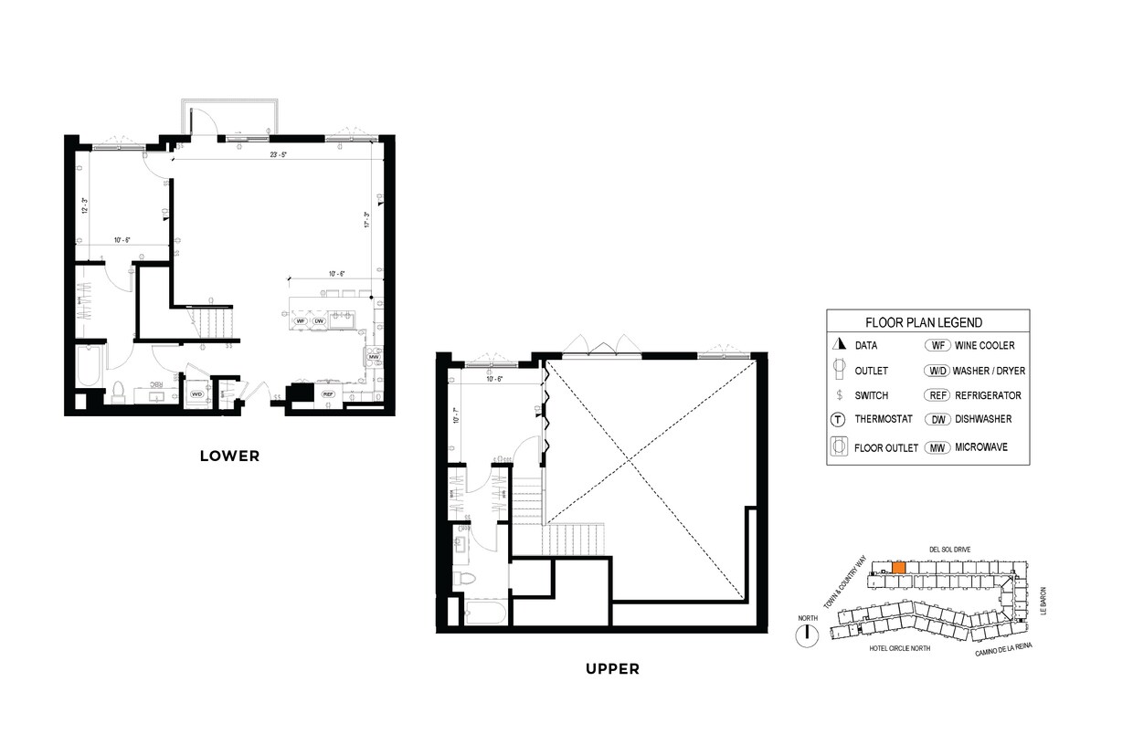 Floor Plan - C2th 2 Bedroom Townhome