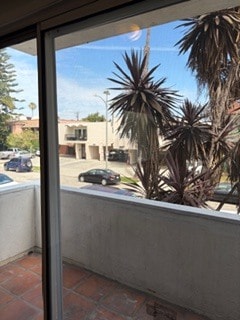 Private Patio with view of nice tree lined street - 1123 S Wooster St Unit 101