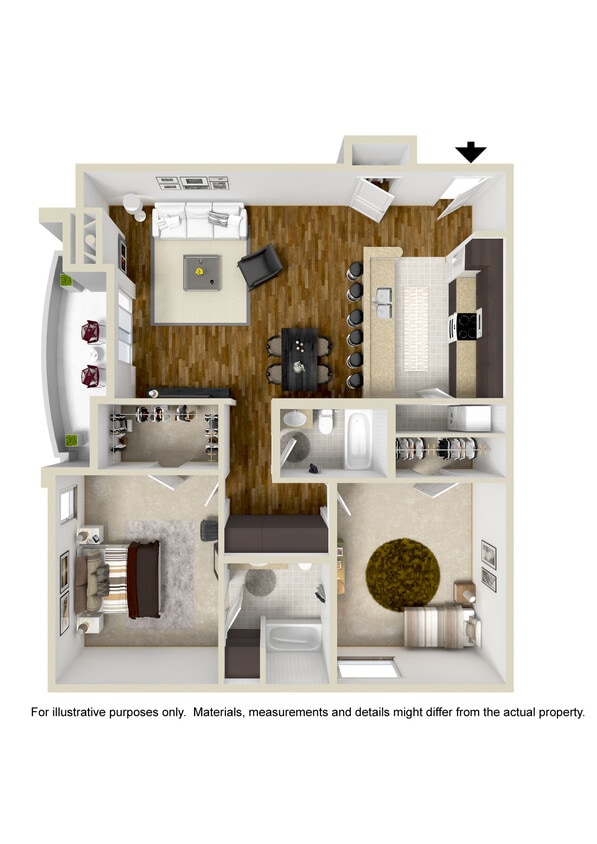 Floor plan A - Two Bed A