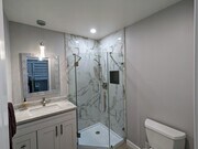Guest Bathroom with shower - 28126 Ridgethorne Ct Townhome