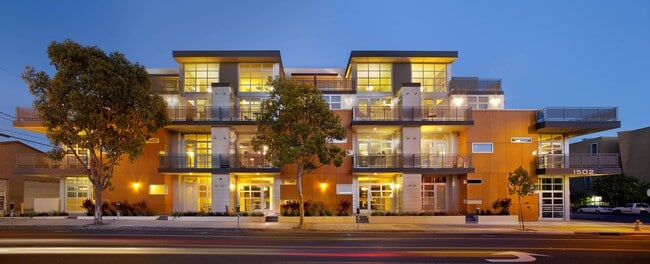 Enchanting Nightscape: Bixby Apartments Exterior View - Bixby Apartments