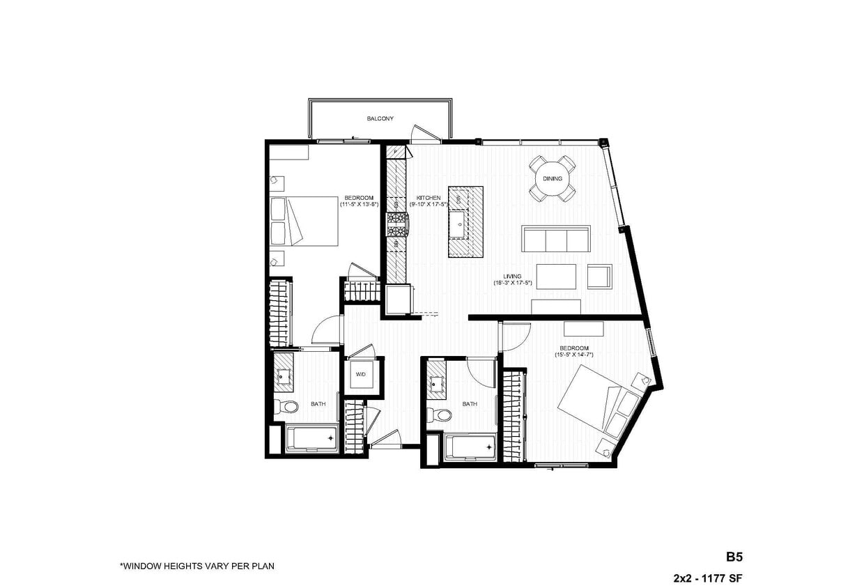 Floor Plan - B5-RW 2x2