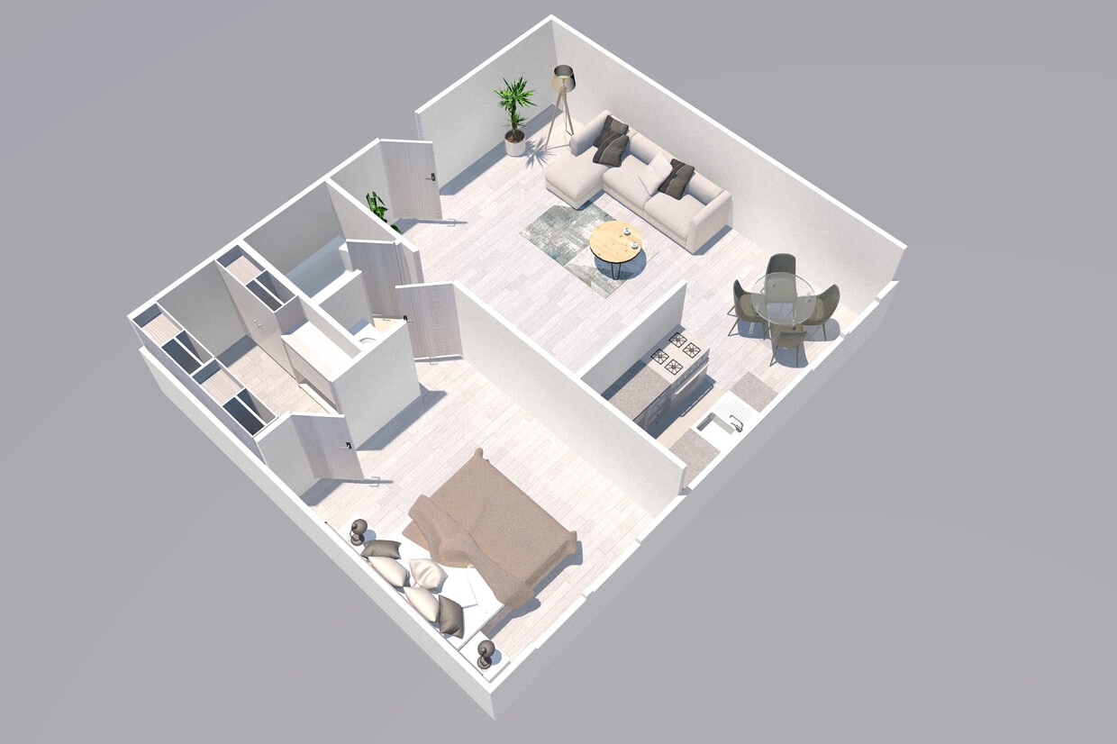 Floor Plan - One Bedroom