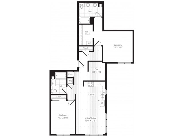 B13D Two Bedroom - B13D