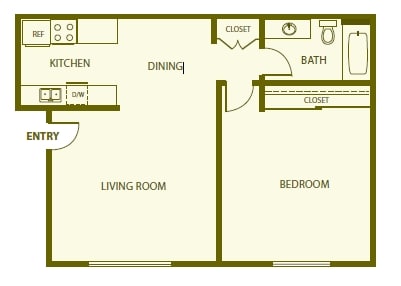 1BR/1BA - 1BD/1BA