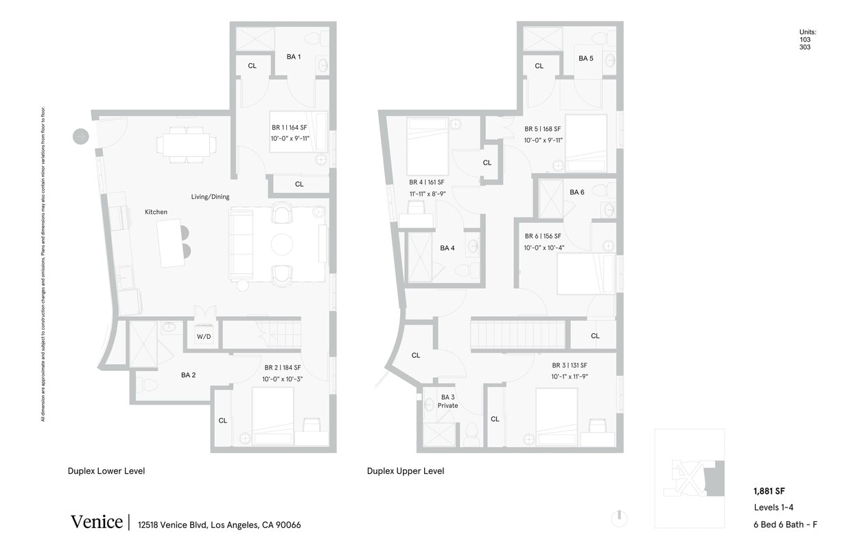 6 bed shared unit - Private Bedroom in Shared 6 Bed 6 Bath - F
