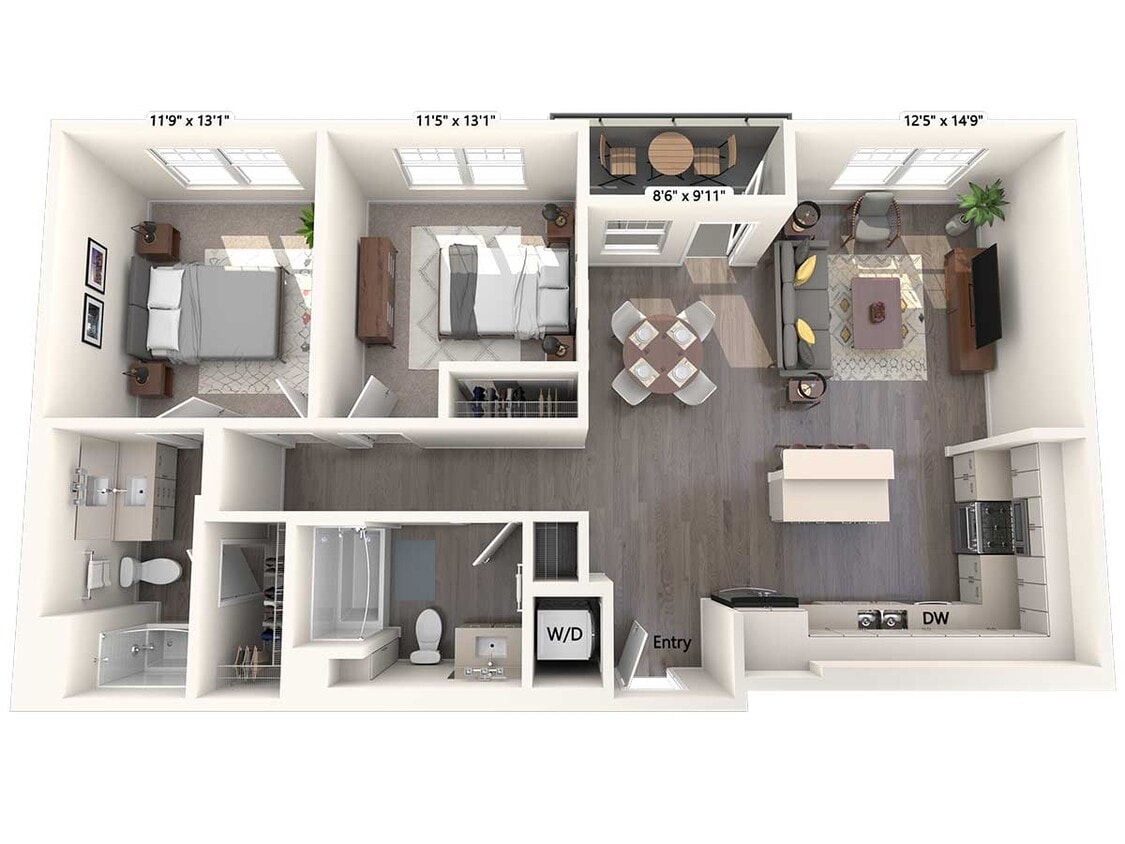 Floor Plan - B2-1-1067