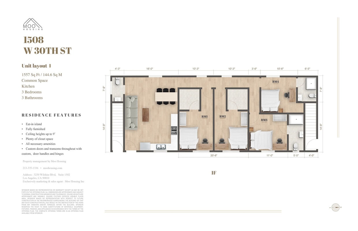 Floor Plan - USC Co-Living | Private Suite in Shared 4B4B