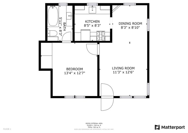 Photo - Upstairs 1 Bed 1 Bath Available for Long Term Rent at the Anchorage Apartments! Near Coronado Vil... Unit 518 Palm Ave