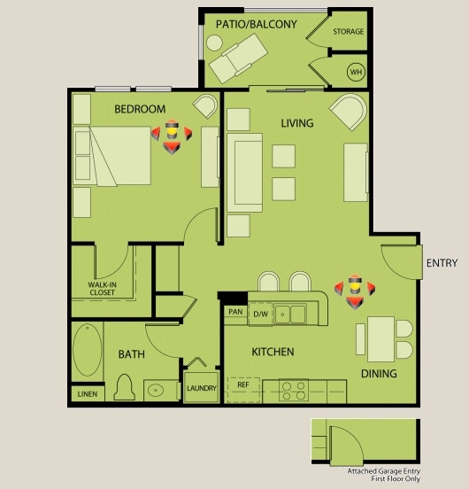 1BR/1BA - Degas