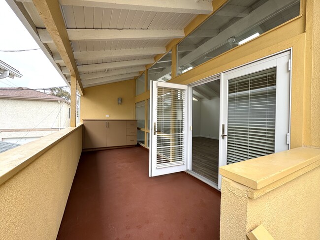 Welcome - Private Covered Patio and Entrance - 518 Dahlia Ave Apartments Unit 518.5 Back