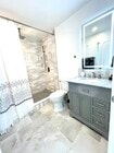 Primary bathroom with rain showerhead - 7084 Hillview Rd House