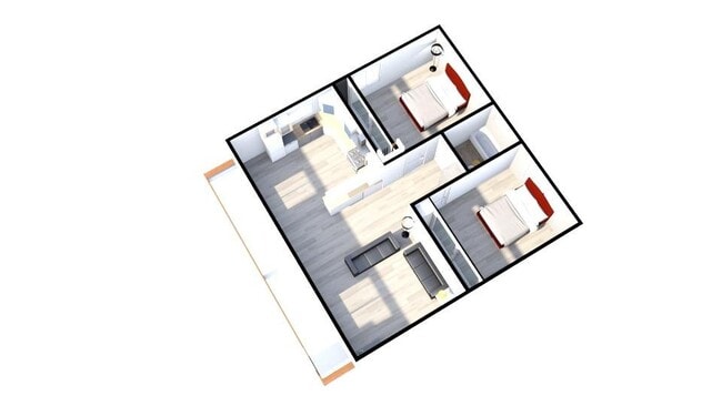 Floor Plan - 16651 Bartlett Ln Unit 4