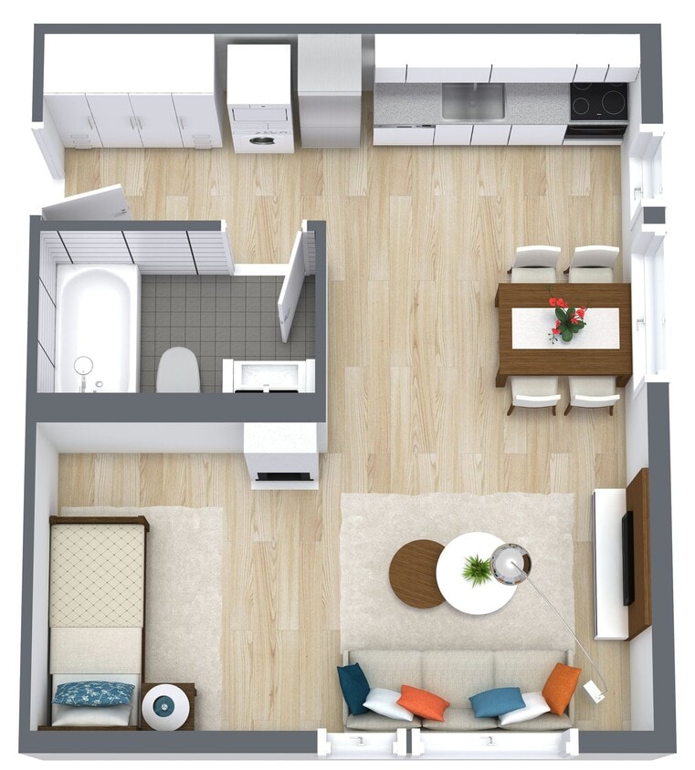 Floor Plan - Studio Loft| 708