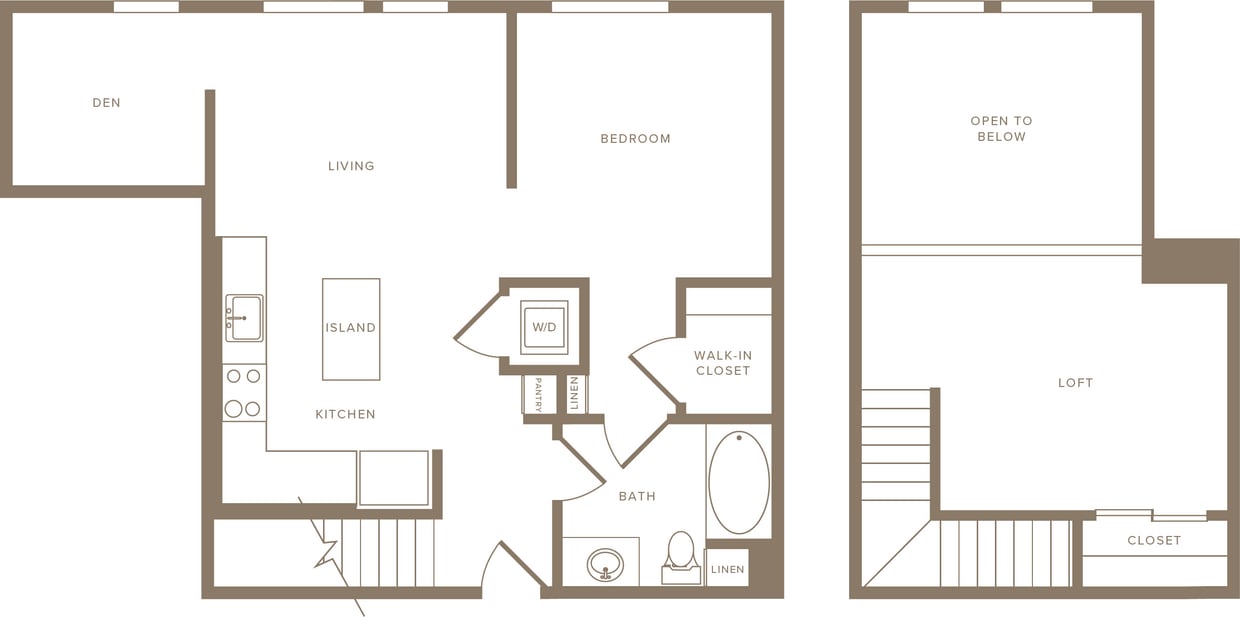 Floor Plan - A THREE + DEN LOFT