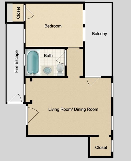 Floor Plan - Studio