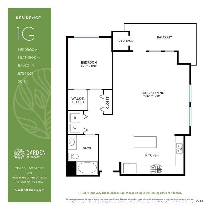 Floor Plan - 1G
