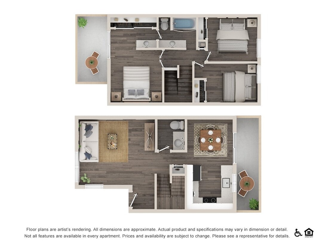 Floor Plan - 3 Bed 1.5 Bath