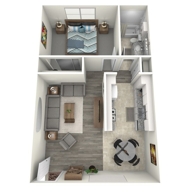 Overhead_164538.jpg - 1 Bedroom 