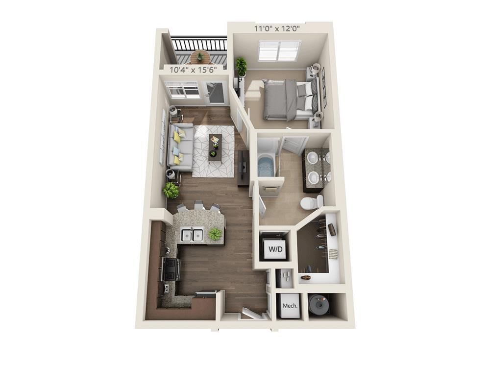 Floor Plan - Studio E1A