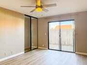 Primary bedroom. Sliding door leads to private outdoor patio - 3086 Corte Trabuco