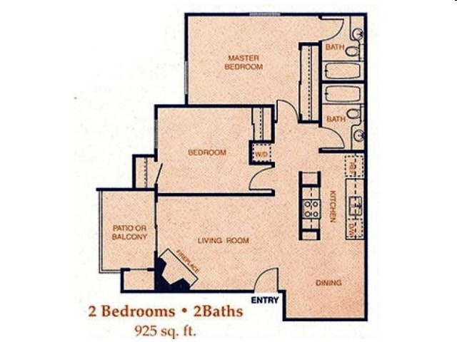 The Briarwood - 2-Bedroom, 2-Bathroom