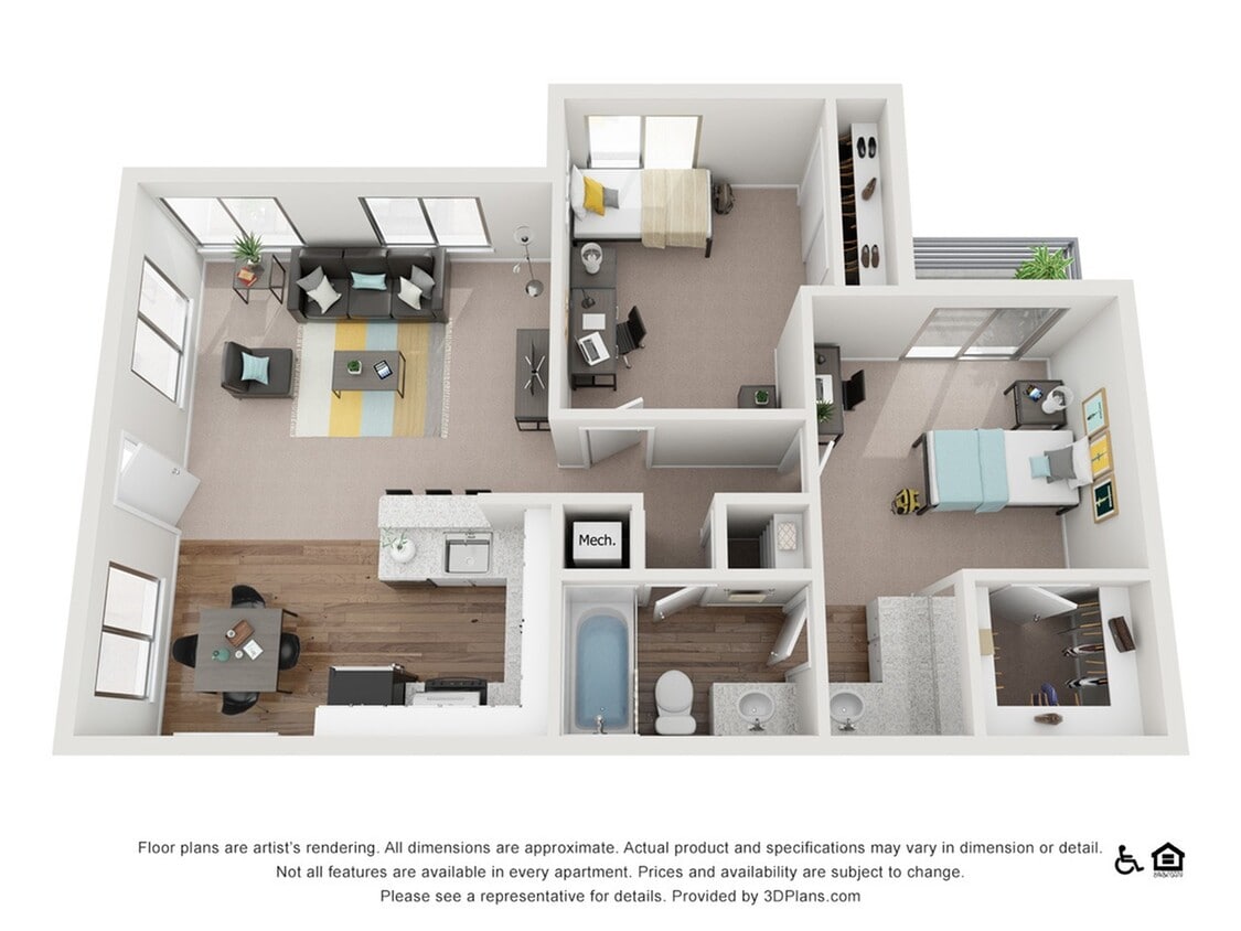 Floor Plan - 2x1.25