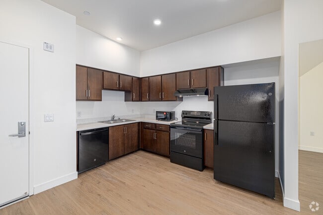 3BR, 2BA - 944SF - Kitchen - Union Tower - Affordable Housing
