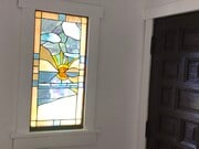 front door/stained glass window - 1942 Orchard Ave House
