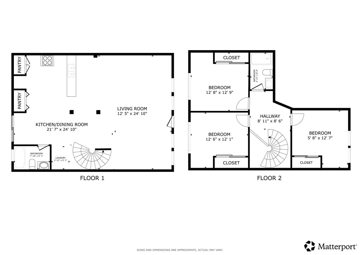 3BR, 2BA - 1,620SF - Floor Pan - 3 Bed 2 Bath