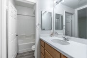 The Craftsman 2BR, 2BA - 945SF - Primary Bathroom - The Bungalows