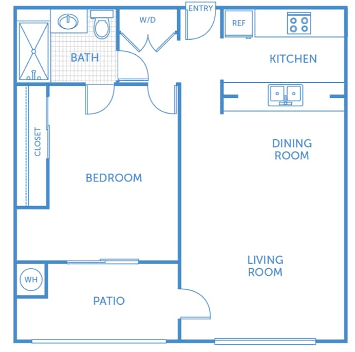 Floor Plan - 1x1